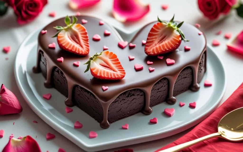 Brownie-em-formato-de-coracao