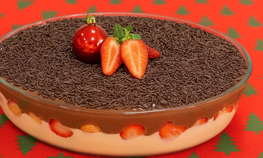 Sobremesa-de-morango-na-travessa-para-natal